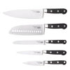 Picture of Cooks Standard 6-Piece Stainless Steel Knife Set with Expandable Bamboo Block for Extra Slots