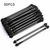 Picture of TygoMall Professional Double Head Eyeshadow Brushes Cosmetic Tool 30 Pcs Disposable Dual Sides Eyeshadow Sponge Brushes Makeup Applicator, with 12 cm Long Handle, Black