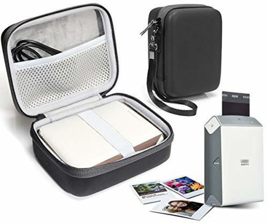 Picture of Protective Case for Fujifilm INSTAX Share SP-2 Smart Phone Printer by WGear, Mesh Pocket for Cable and Printing Paper (Frosted Black)