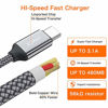 Picture of USB Type C Cable,USB C to USB A Charger(3.3ft 2Pack) Nylon Braided Fast Charging Cord Compatible Samsung Galaxy S10 S9 S8 Plus,Note 9 8,LG G6 G7 V30 V35,Google Pixel 2 XL,Nexus 6P 5X,Moto Z2 Z3(Grey)