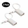 Picture of AUX to USB Adapter 3.5mm Male Aux Audio Jack Plug to USB 2.0 Female Converter Cord Converter Cable 2PACK Only Work for Car (Noitce:Have Matching Problem,Can't Fit All Kinds of Car