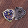 Picture of Zelda Pin - Hylian Shield Pin - Zelda Brooch - Hylian Shield, Blue, Size 1.5