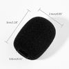 Picture of FEPITO 20 Pack Mini Size Microphone Windscreen for Lapel Lavalier Headset Microphone Foam Covers, Black