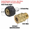 Picture of Tool Daily Pressure Washer Adapter Set, Quick Connect Kit, M22 14mm Swivel to M22 Metric Fitting, 5000 PSI