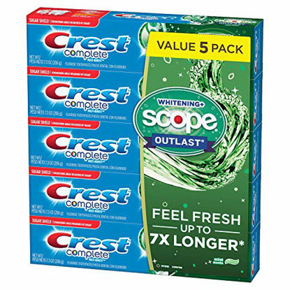 Picture of Crest Complete Whitening + Scope Mint Outlast Toothpaste, 5 pk./7.3 oz