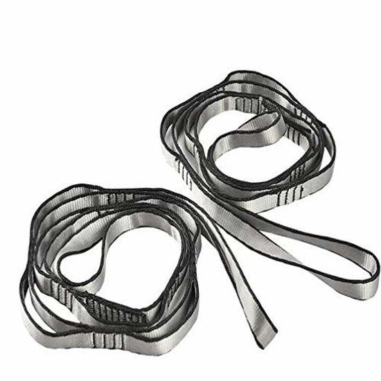 GetUSCart- YOBEYI 2pcs Nylon Daisy Chain 6 Loop Adjustable Multipurpose  Strap Rope 25kN Strong Climbing Straps 43 Inches for Yoga Swing Yoga  Hammock Trapeze Ceiling Anchors Daisy Chains (Gray)