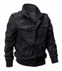 Picture of EKLENTSON Winter Jacket Men Military Jacket Bomber Jacket Lightweight Jacket Windproof Windbreaker Black