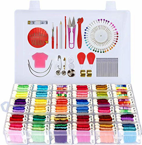 Embroidery Floss Organizer, Cross Stitch Thread Storage Box Tools