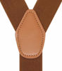 Picture of Mens Y-Back 4 Metal Clip Elastic Wide Suspenders Perfect For Both Casual&Formal (Coffe)