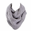 Picture of Marte&Joven Winter Gray Infinity Scarf for Ladies Women Fashion Knitted Circle Loop Scarves Thick Warm, 1