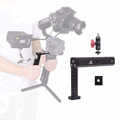 Picture of DF DIGITALFOTO Vision Hold Plate Grip Extension Rods Bar Monitor Mount Accessories Compatible with Ronin S/SC,RSC2/RS2,DJI RS2, Gimbal Setup Mounting Microphone