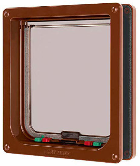 Picture of Cat Mate Inc #221 Locking Cat Door - Large (brown)