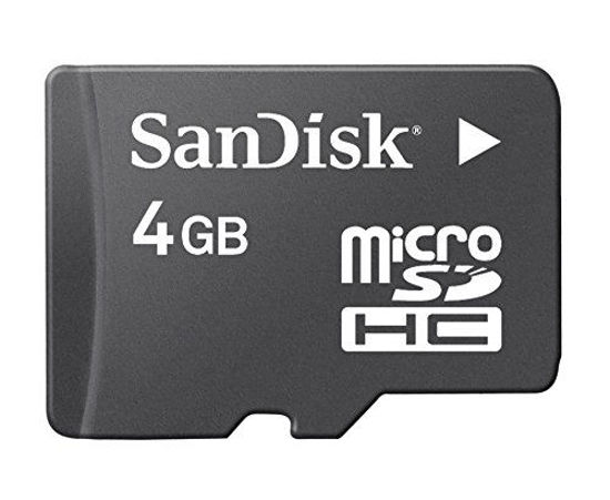 Picture of Sandisk 4GB MicroSDHC Memory Card with SD Adapter