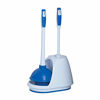 Picture of Mr Clean 440436 Combo, White/Blue Plunger and Bowl Brush Caddy Set, Toilet, Turbo Plunger & Brush