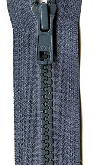 Picture of YKK Vislon 1-Way Separating Zipper, 18", Dark Gray