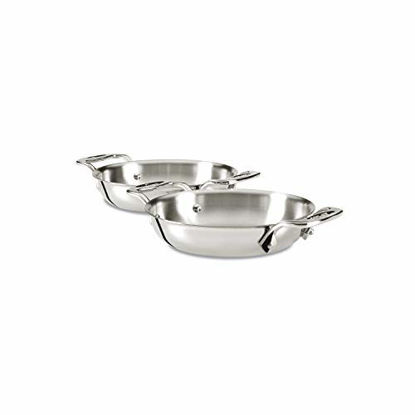 Picture of All-Clad E849B264 Stainless Steel Gratins, Silver, Set of Two