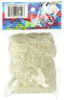 Picture of Rainbow Loom Official White Rubber Bands Refill 600 Count + 24 C-Clips