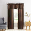 Picture of Sun Zero Barrow Energy Efficient Rod Pocket Curtain Valance, 54" x 18", Chocolate Brown