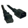 Picture of TRIPP LITE P005-003 Heavy Duty Power Extension Cord 15A 14AWG C14 to C13, 3-Feet Black