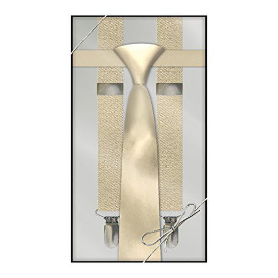 Picture of Champagne Suspender & Neck Tie Boxed Set