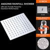 Picture of HIGH PRESSURE Rain Shower head, NearMoon High Flow Stainless Steel 8 Inch Square ShowerHead, Pressure Boosting Design, Awesome Shower Experience Even At Low Water Flow (Chrome Finish)