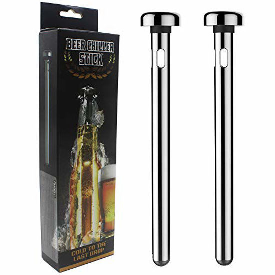 Fronnor Gifts for Men Beer Chiller Sticks for Bottles Cool Unique Gift for  any Beer Lover Stainless Steel Beverage