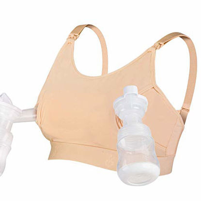 Hands Free Pumping Bra, Momcozy Adjustable Breast-Pumps Holding and Nursing  Bra, Suitable for Breastfeeding-Pumps by Lansinoh, Philips Avent, Spectra,  Evenflo and More(Grey,X-Large) : : Clothing & Accessories