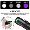 Picture of LETION UV Flashlight, LED UV Torch 2 in 1 UV Black Light with 500LM Highlight & 4 Mode & Waterproof for Pet Clothing Food Fungus Detection/Night Fishing/Travel