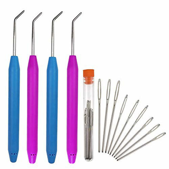 Knitting Loom Hook Set Crochet Needle Hook with Sewing Needle for Knifty  Knitter