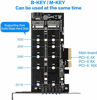 Picture of MZHOU NVME M.2 SSD to PCIe 3.0 X4 Adapter Card for NVMe SSD M.2 SSD NVME (m Key) and SATA (b Key) 22110 2280 2260 2242 2230 to PCI-e 3.0 x 4 Host Controller Expansion Card with Low Profile Bracket