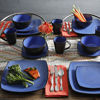 Picture of Gibson Soho Lounge Dinnerware set, Square, Blue