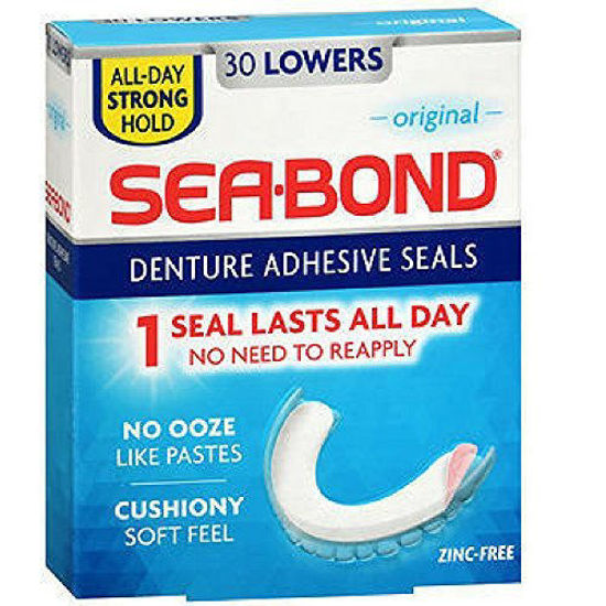 Picture of SEA-BOND Denture Adhesive Seals Original 30 Each ( Pack of 3)