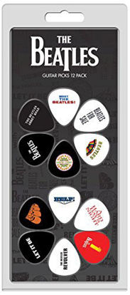 Picture of The Beatles Official Licensing Guitar Picks, Variety Pack, Medium Celluloid Plastic, 12 Pack