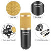 Picture of Neewer NW-800 Professional Studio Broadcasting & Recording Microphone Set Including (1)NW-800 Professional Condenser Microphone + (1)Microphone Shock Mount + (1)Ball-type Anti-wind Foam Cap + (1)Microphone Power Cable (Black)