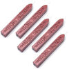 Picture of Wax Seal Sticks, Yoption 5 Pcs Totem Fire Manuscript Sealing Seal Wax Sticks with Wicks Cord Wick Sealing Wax for Postage Letter Retro Vintage Wax Seal Stamp (Flashing Red Wine)