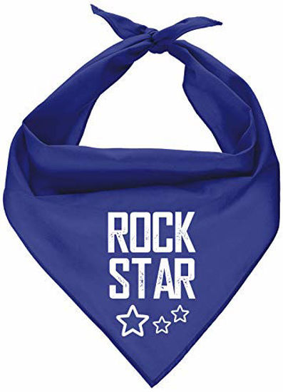 Picture of Parisian Pet Fashionable Dog Bandana - Rock Star Printed Tie-On Neck Kerchief for Male/Female Dogs and Cats - Size Small