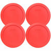 Picture of Pyrex 7201-PC Round Red 6.5" 4 Cup Lid for Glass Bowl 4 Pack