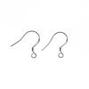 Picture of HI-BOOM 50 Pcs 925 Sterling Silver French Wire Earring Hooks, White Silver