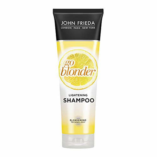 Picture of John Frieda Sheer Blonde Go Blonder Shampoo, Gradual Lightening Shampoo, 8.3 Ounce, with Citrus and Chamomile, featuring our BlondMend Technology