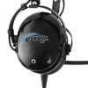 Picture of Rugged Air RA200 General Aviation Pilot Headset Features Noise Reduction, GA Dual Plugs, MP3 Music Input and Includes Headset Bag