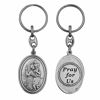 Picture of Vatican Art Saint Christopher Keychain | A for New Drivers or Confirmation | Pray for Us Inscribed on Back | Durable Pewter Metal | Christian Automotive