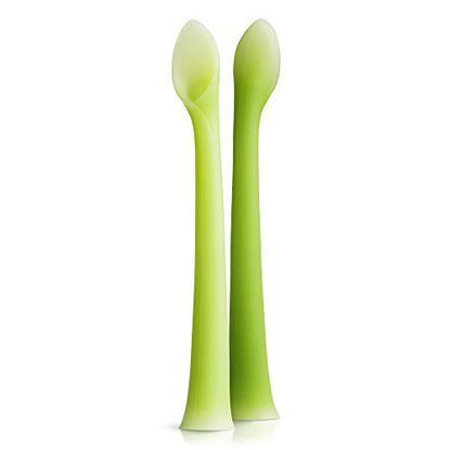 Picture of Olababy 100% Silicone Soft Tip Feeding Spoon for Parent Led Weaning 2pack