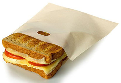Picture of RL Treats Non Stick Reusable Toaster Bags for Sandwich and Grilling, Pack of 3