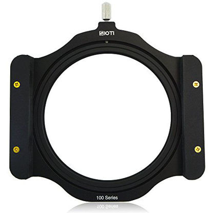 Picture of SIOTI 100mm Square Z Series Aluminum Modular Filter Holder + 77mm-82mm Aluminum Adapter Ring for Lee Hitech Singh-Ray Cokin Z PRO 4X4 4x5 4X5.65 Filter(77mm)