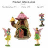 Picture of PRETMANNS Fairy Garden House Accessories Kit - Miniature Fairy Figurines - 7 High House - Door can Open Wide - Fairy Garden Supplies 4 Pieces