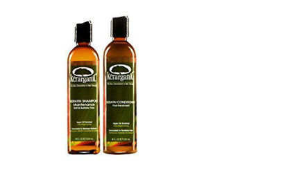 Picture of ORGANIC KERATIN POST-TREATMENT SET - SALT & SULFATE FREE SHAMPOO 08oz + CONDITIONER 08oz