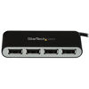 Picture of StarTech.com 4 Port USB 2.0 Hub - USB Bus Powered - Portable Multi Port USB 2.0 Splitter and Expander Hub - Small Travel USB Hub (ST4200MINI2)