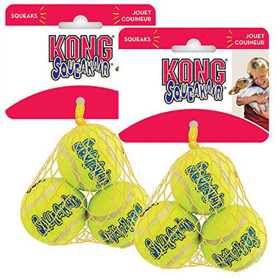 Picture of KONG Air Dog Squeakair Dog Toy Tennis Balls, X-Small, 6-Balls