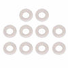 Picture of Trumpet Washers Pad, 10 Pcs Trumpet Valve Felt Washers Cushion Pad Brass Trumpets Musical Instrument Accessory (White)