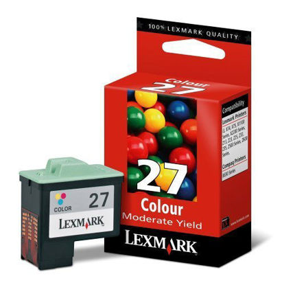 Picture of Lexmark 10N0227 Ink Cartridge (27), Tri-Color - in Retail Packaging